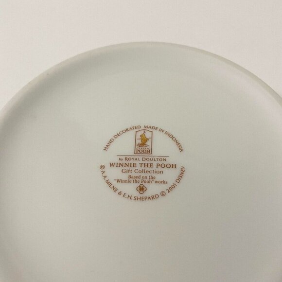 2001 Disney Royal Doulton Winnie the Pooh Baby Bowl Eeyore and Piglet Honey - Picture 5 of 16